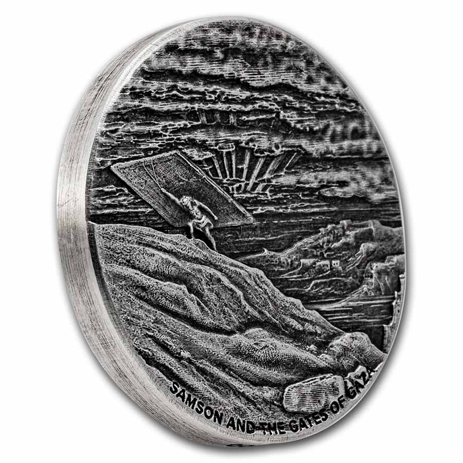 2022 2 oz Silver Coin - Biblical Series (Samson & Gates of Gaza